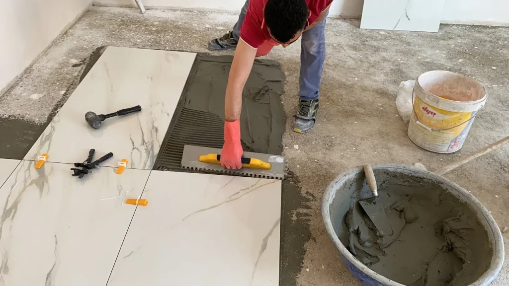 How to tile the floor